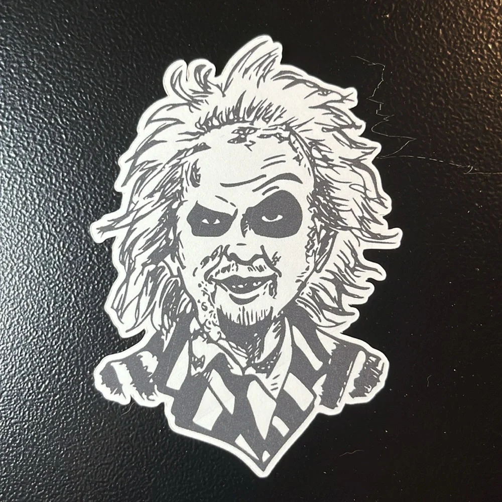 Beetlejuice Decals Pack of 5 Beetlejuice Halloween Stickers Horror Decals 90s